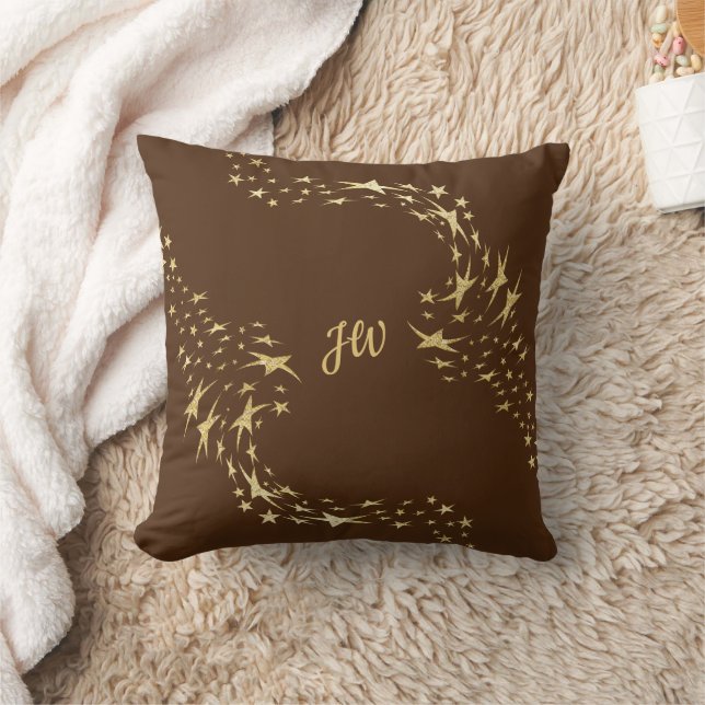 Cojín decorativo Monogramado de las estrellas de o (Manta)