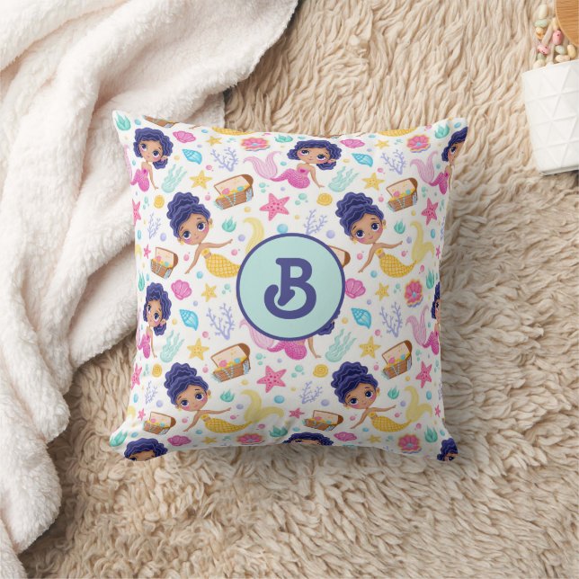 Cojín decorativo Monogramado Mermaid Life (Manta)