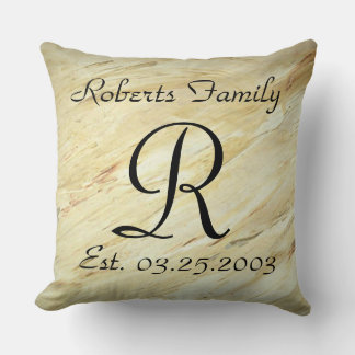 Cojín Decorativo Monogramas Faux Finies Patrones