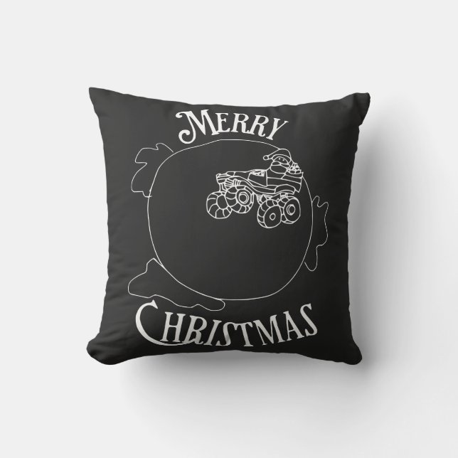 Cojín Decorativo Monster Truck Santa (Anverso)
