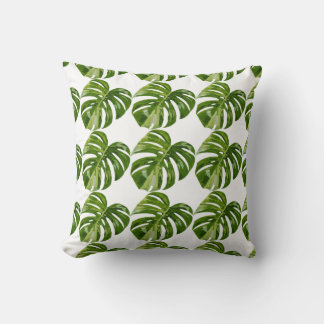 Cojín Decorativo Monstera Albo Leaf Pillow — Botanical Home Decor