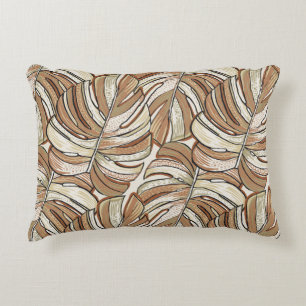 Cojín Decorativo Monstera gráfica deja diseño tropical