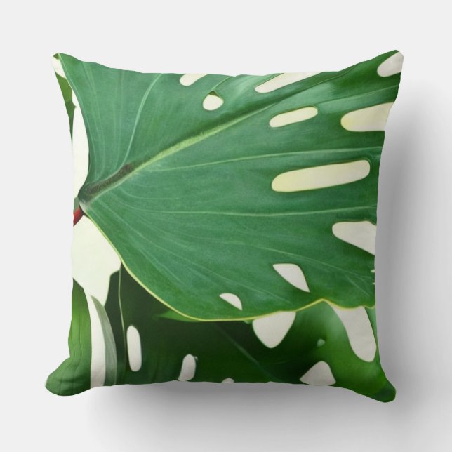 Cojín Decorativo Monstera Leaves (Anverso)