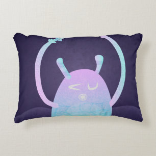Cojín Decorativo Monstruo Azul Pequeño y Lindo