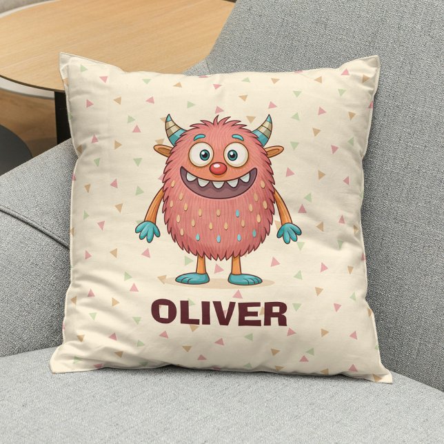 Cojín Decorativo Monstruo colorido lindo personalizado (Subido por el creador)