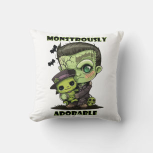 Cojín Decorativo Monstruo de Frankenstein lindo con peluche