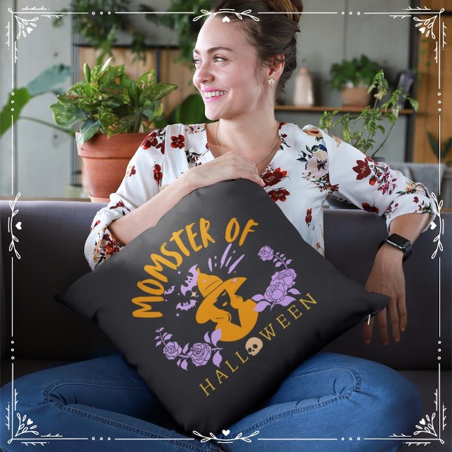 Cojín Decorativo Monstruo de Halloween (Momster of Halloween from The Beekeeper Store)