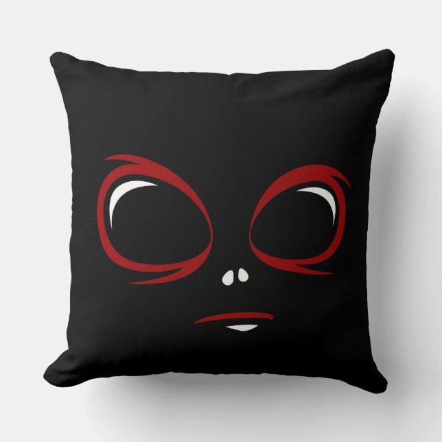 Cojín Decorativo Monstruo de la cara de corte (Anverso)