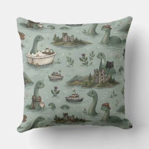 Cojín Decorativo Monstruo del lago Ness 