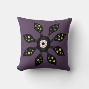 Cojín Decorativo Monstruo del Ojo Malvado Creepy Extraño Arte Gótic