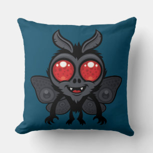 Cojín Decorativo Monstruo Mothman Criptido Lindo y Espeluznante