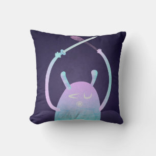 Cojín Decorativo Monstruo Pequeño Azul Adorable
