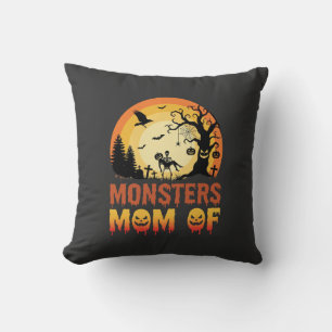 Cojín Decorativo Monstruos de Halloween Mamá de la Familia Esquelet