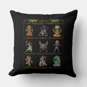Cojín Decorativo Monstruos de mitología azteca