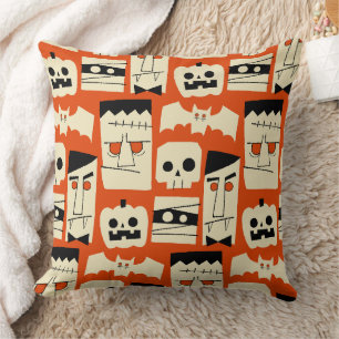 Cojín Decorativo Monstruos Retro Mod