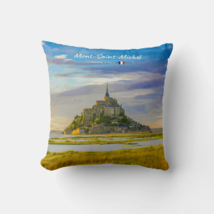 Cojín Decorativo Mont-Saint-Michel, Francia - Abadía Medieval