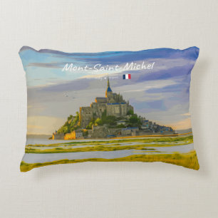 Cojín Decorativo Mont-Saint-Michel, Francia - Abadía Medieval