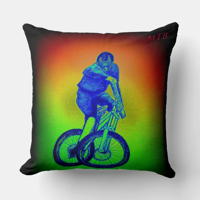 Cojín Decorativo Montaña bicicleta Llandegla mtb bmx (Anverso)