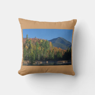 Cojín Decorativo Montaña blanca sobre pequeño estanque de tramas
