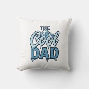 Cojín Decorativo Montaña Cool Dad Diseño Gráfico Vintage_1