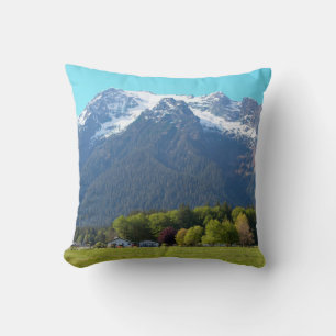 Cojín Decorativo Montaña de caballos blancos en almohín de primaver