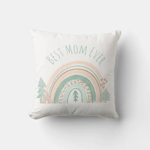 Cojín Decorativo Montañas arcoiris de la mejor mamá de todos los ti