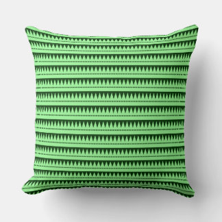 Cojín Decorativo Montañas aztecas - Mint Green sobre la Selva Oscur