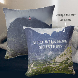 Cojín Decorativo Montañas azules y un valle