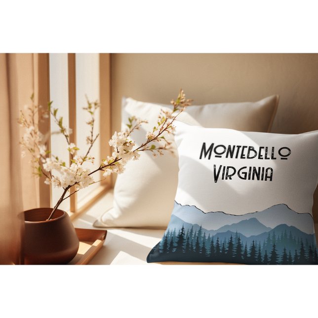 Cojín Decorativo Montañas Blue Ridge, personalizable Montebello (Subido por el creador)