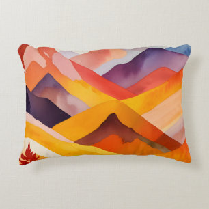 Cojín Decorativo Montañas cálidas del otoño