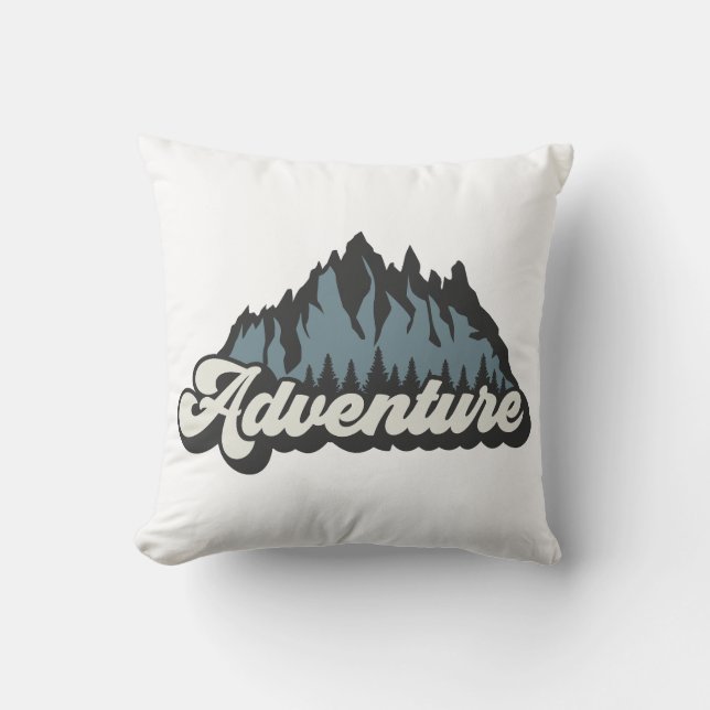 Cojín Decorativo Montañas de aventura (Anverso)
