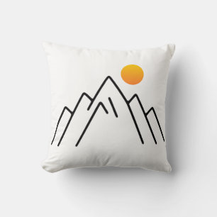 Cojín Decorativo Montañas minimalistas: Un diseño inspirado en la n
