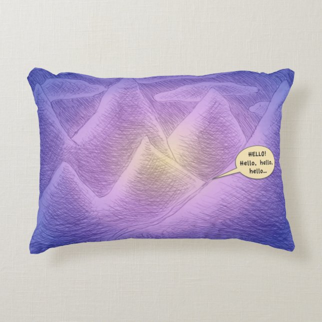 Cojín Decorativo Montañas sueños 12"x16" (Anverso)
