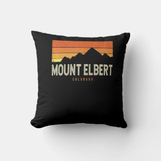 Cojín Decorativo Montañas Vintage Monte Elbert Colorado Senderismo