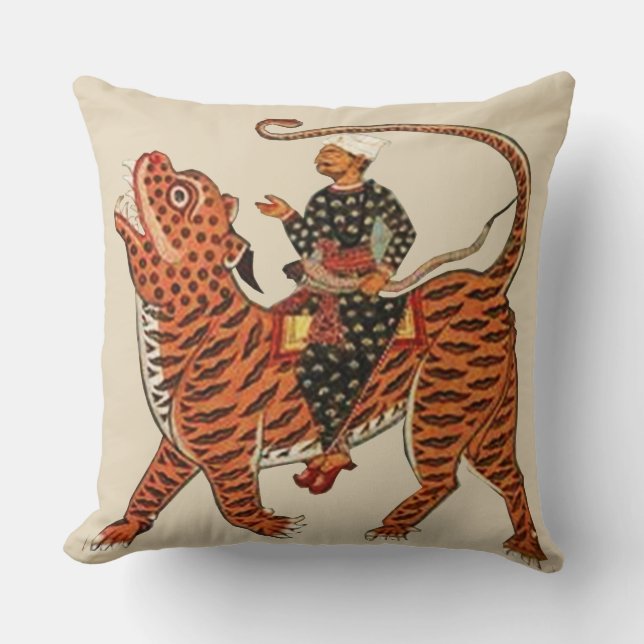 Cojín Decorativo Montar el tigre (Anverso)