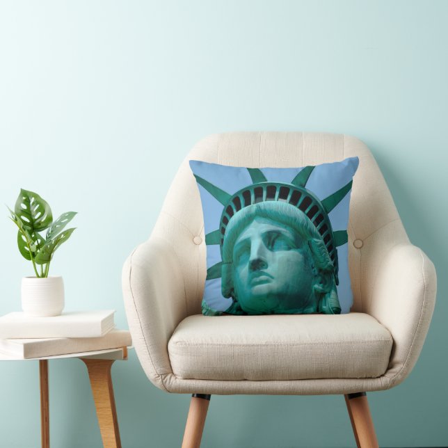 Cojín Decorativo Monuments | Statue of Liberty Face (Silla)