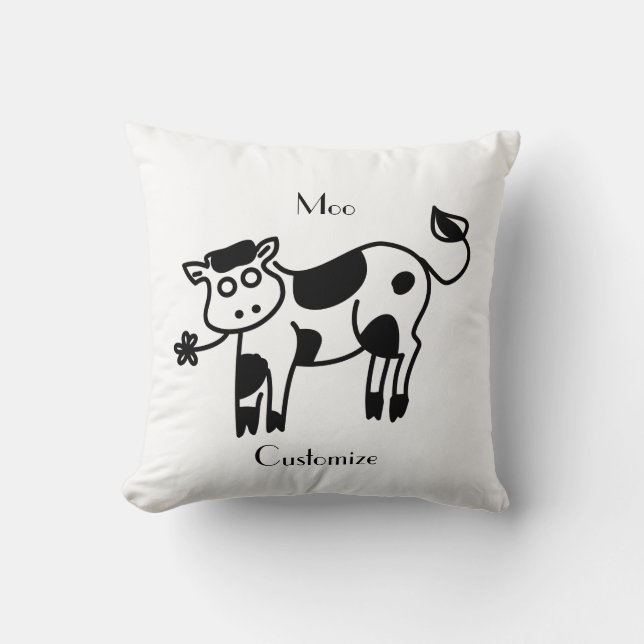 Cojín Decorativo Moo Cow Thunder_Cove (Anverso)