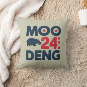 Cojín Decorativo Moo Deng 2024 Moo Deng Moo Deng Hipopótamo Bebé Li