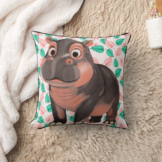 Cojín Decorativo Moo Deng Hippo (Manta)