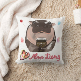 Cojín Decorativo Moo Deng Hippo