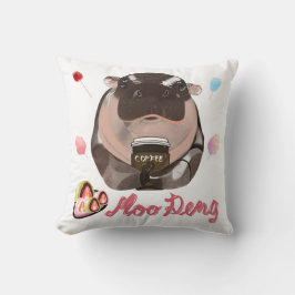 Cojín Decorativo Moo Deng Hippo