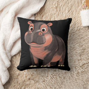 Cojín Decorativo Moo Deng Hippo