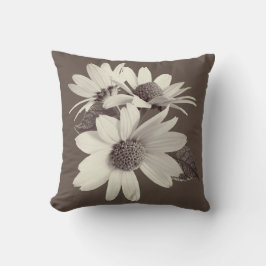 Cojín Decorativo Moody Brown Daisy Pillow