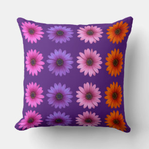 Cojín Decorativo Moody Modern Winter Navidades Botánicos Morado