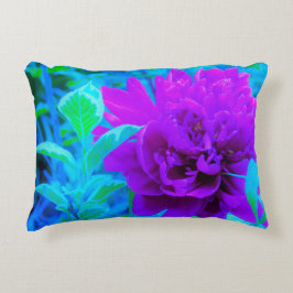 Cojín Decorativo Moody Purple Peony con bello follaje