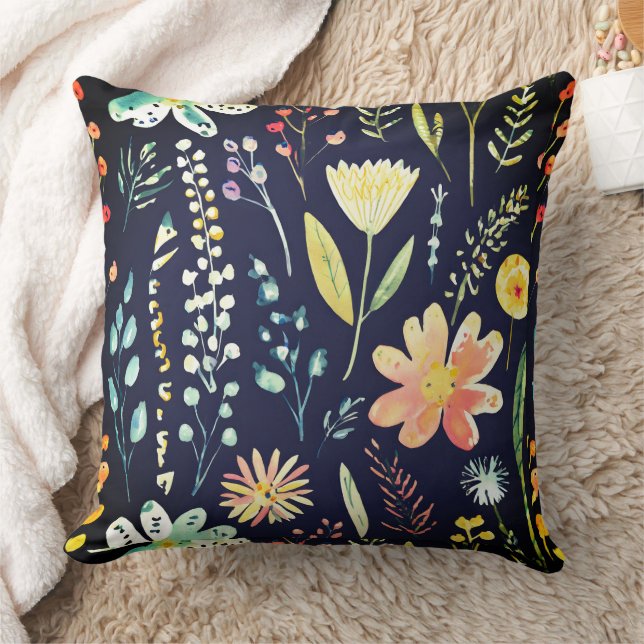 Cojín Decorativo Moody wildflower pattern (Manta)