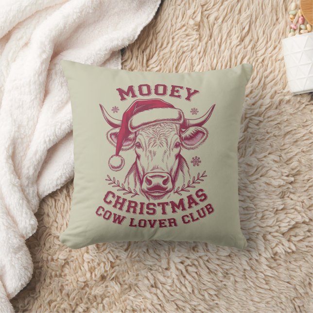 Cojín Decorativo Mooey Navidades Western Cow Lover Club Xmas (Manta)