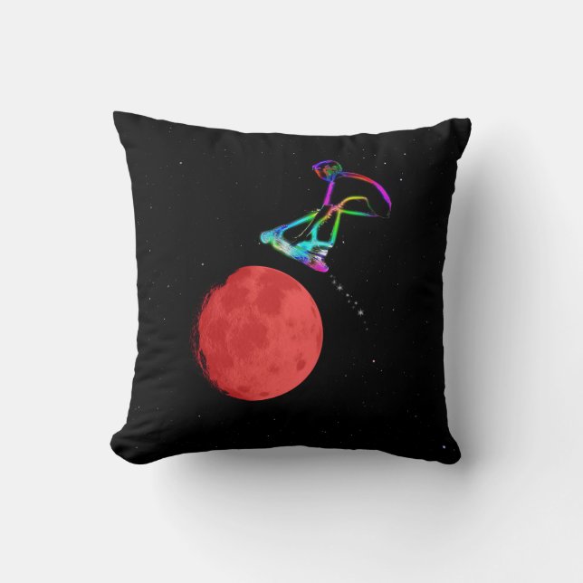 Cojín Decorativo Moon Grabber - Stunt Scooter Rider (Anverso)