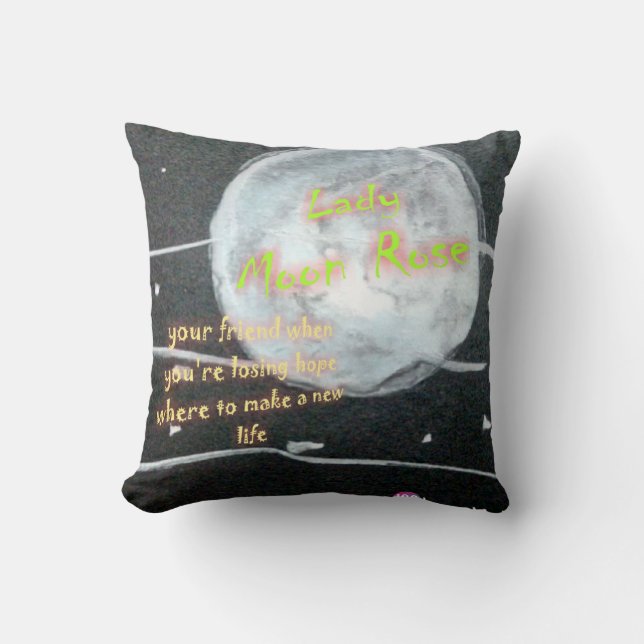Cojín Decorativo Moon Rosa Pillow (Anverso)