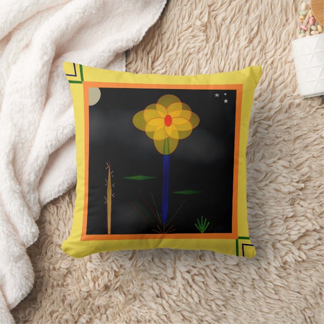 Cojín decorativo "Moonflower, Moonflower" de 16' x (Manta)